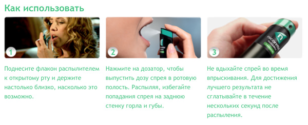 Как использовать спрей Никоретте Как использовать спрей Никоретте