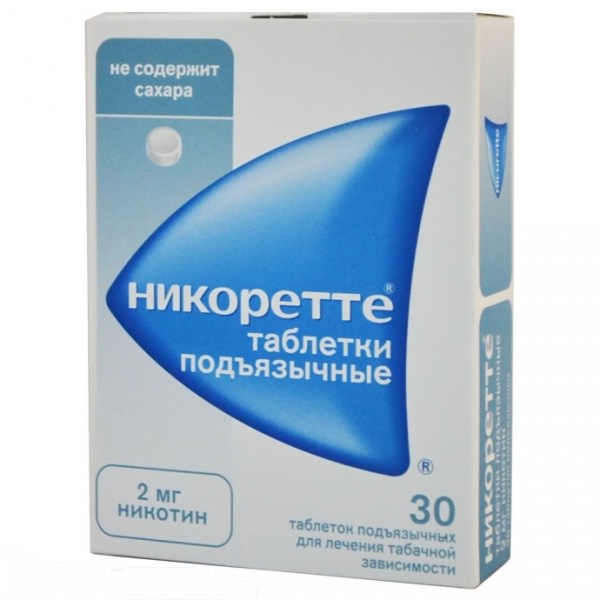 Подъязычные таблетки Никоретте Подъязычные таблетки Никоретте