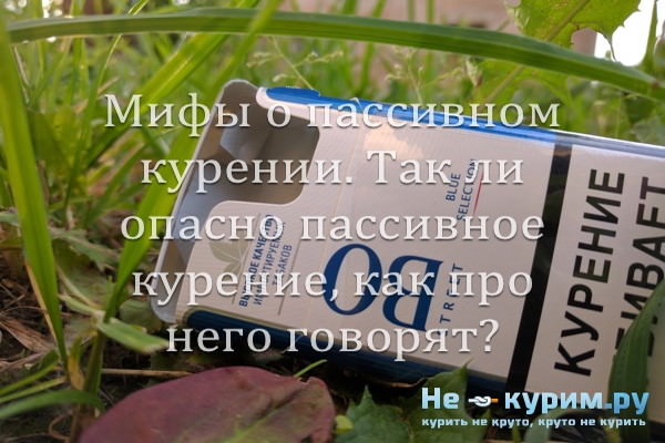 Мифы о пассивном курении Мифы о пассивном курении